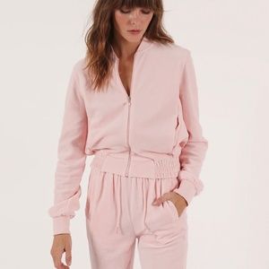 Pink crop jacket